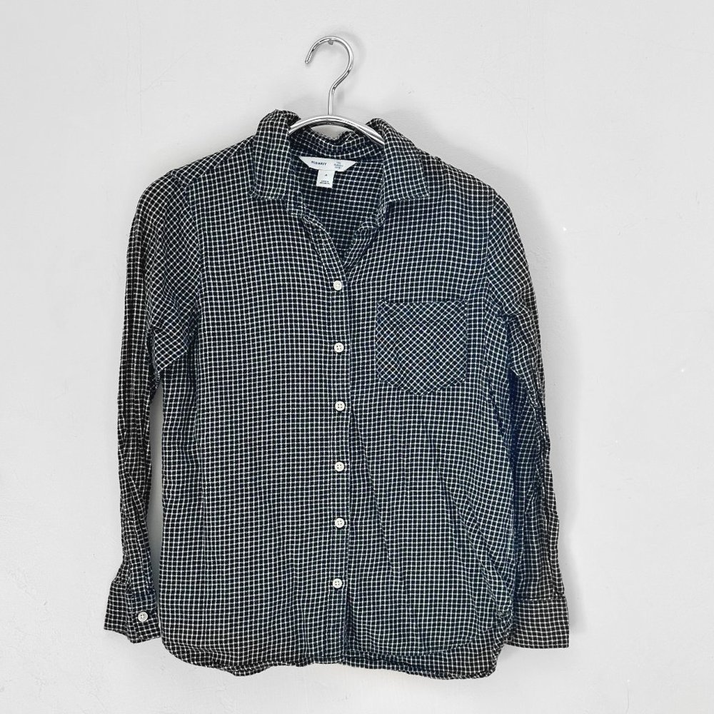 Women's Classic Black & White Flannel